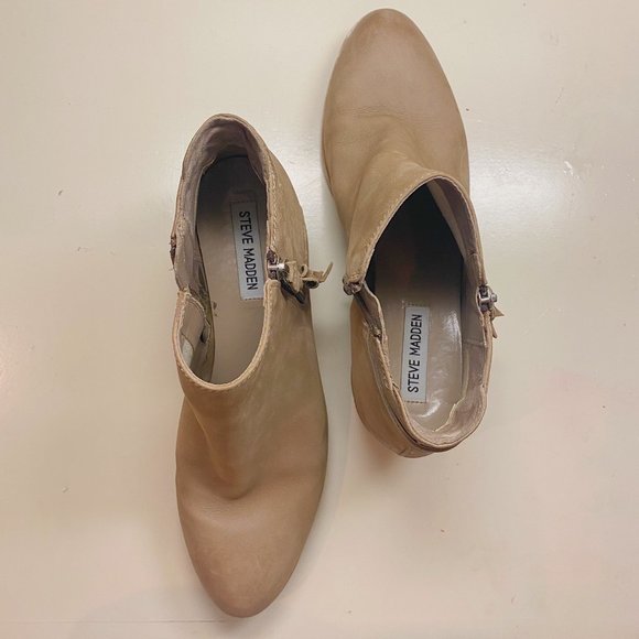 Steve Madden Nude Booties - Picture 2 of 3